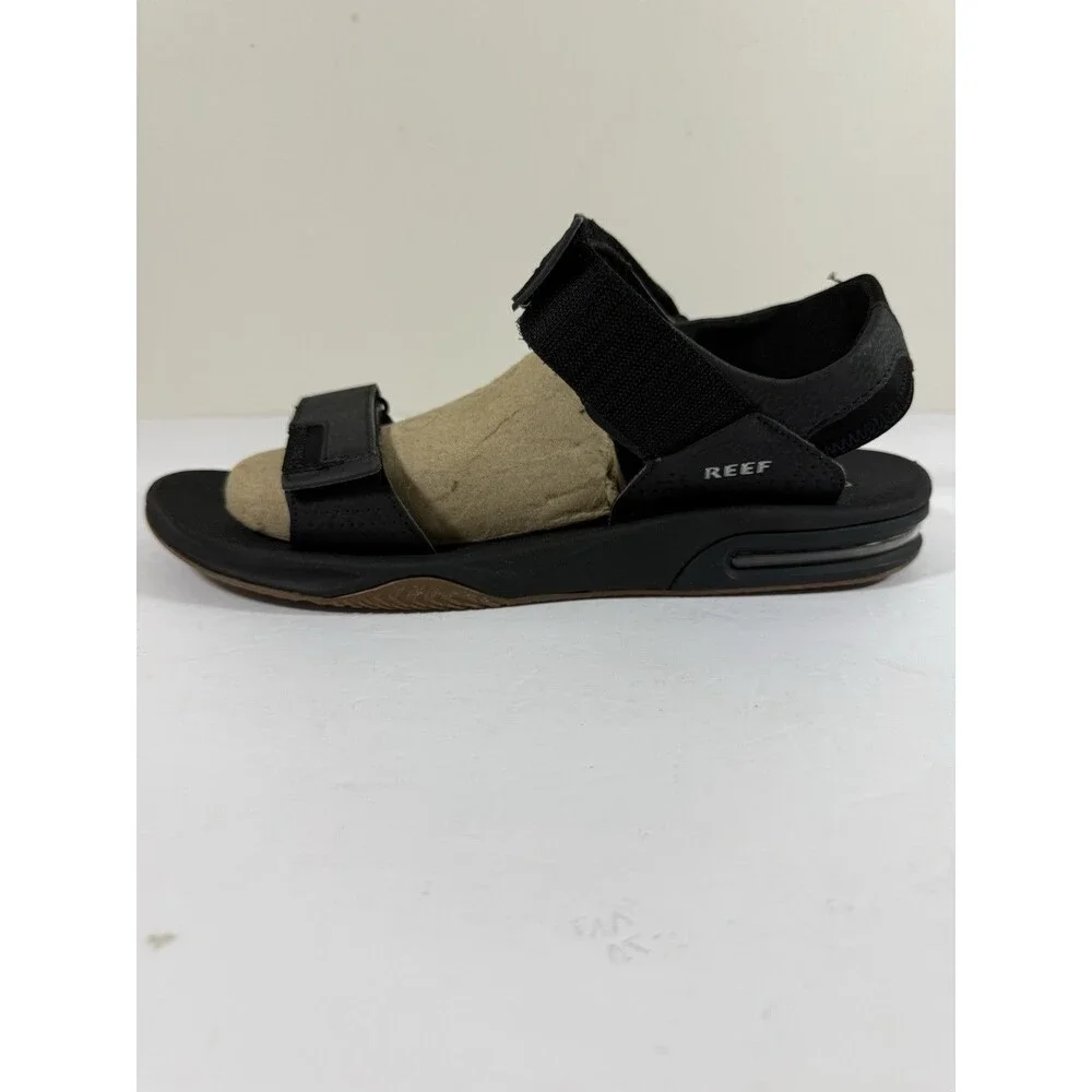 Reef Fanning Baja Sandal Black Men Size 13 Unisex EURO 46 Built In Bottle Opener